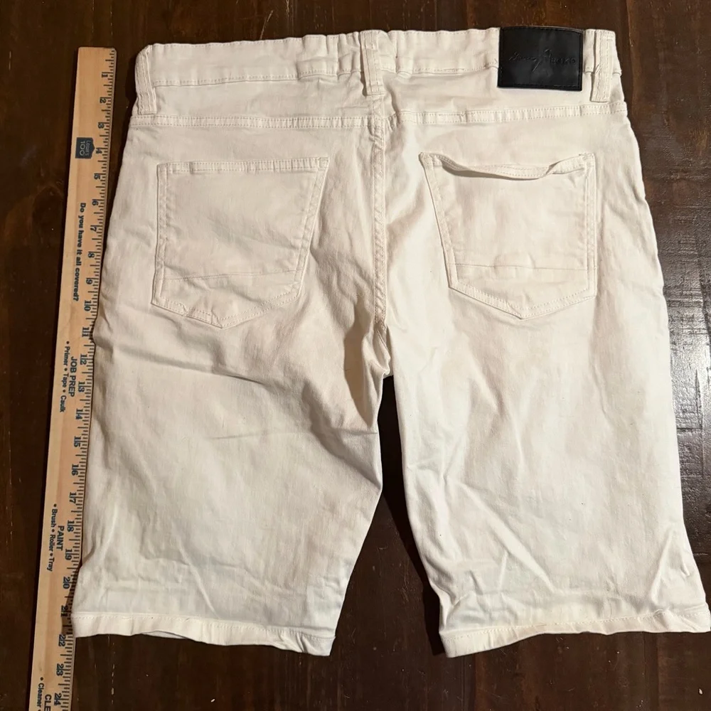 Marc Ecko UniSex White Denim Shorts Size 36
